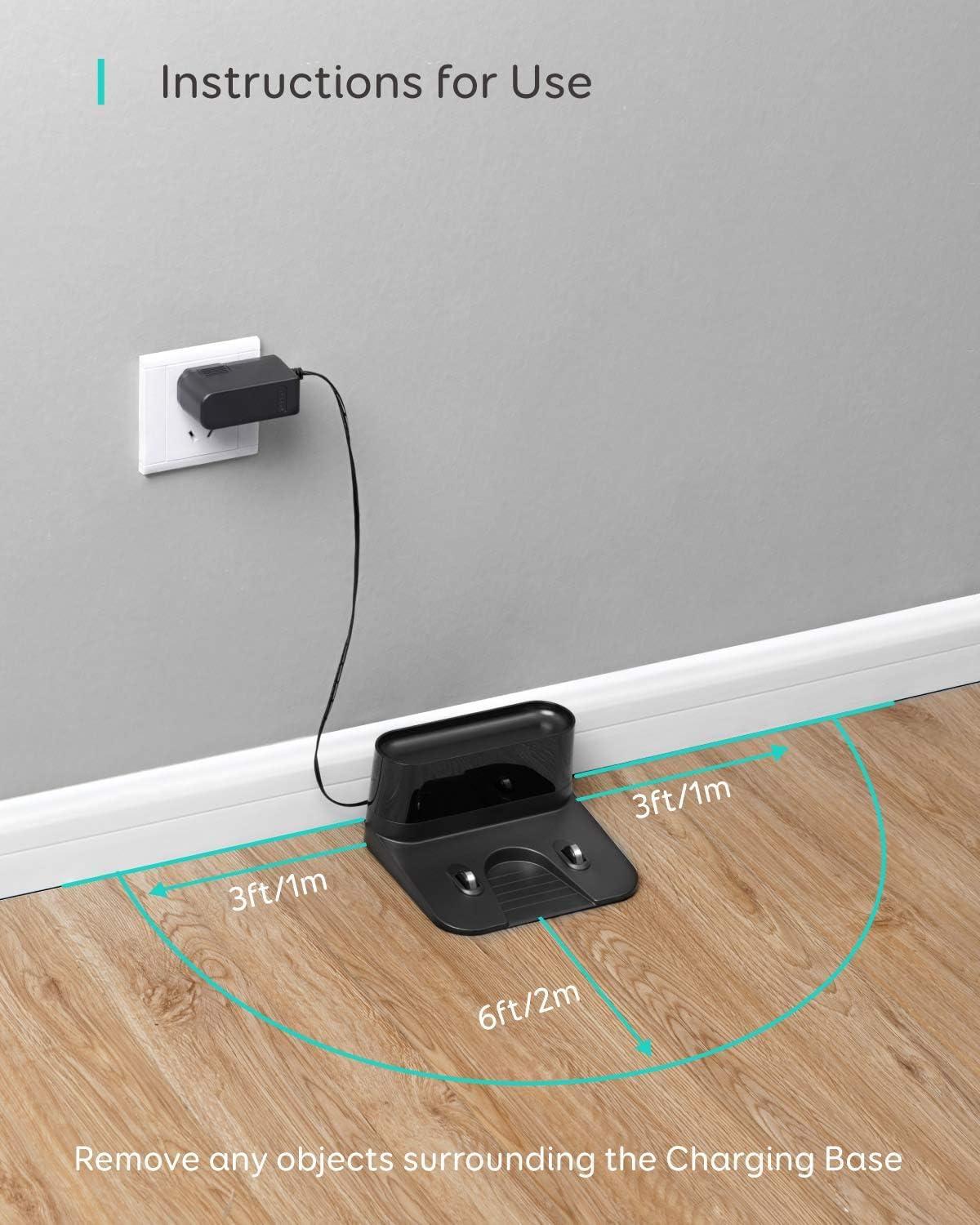 imageeufy Robot Vacuum 11S MAX Super Thin Powerful Suction Quiet SelfCharging Robotic Vacuum Cleaner Cleans Hard Floors to MediumPile Carpets Black0111S Max