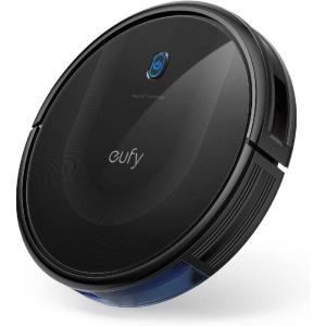 eufy Robot Vacuum 11S MAX, Super Thin, Powerful Suction, Quiet, Self-Charging Robotic Vacuum Cleaner, Cleans Hard Floors to Medium-Pile Carpets, Black(01-11S Max)