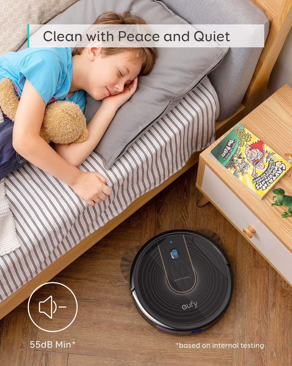imageeufy C10 Robot Vacuum Self Emptying 8 Weeks Hands Free Advanced Smart Mapping with LiDAR Navigation 285Inch Slim Design Powerful Suction Edge Expansion Brush for Pet Hair Carpet Detection15C