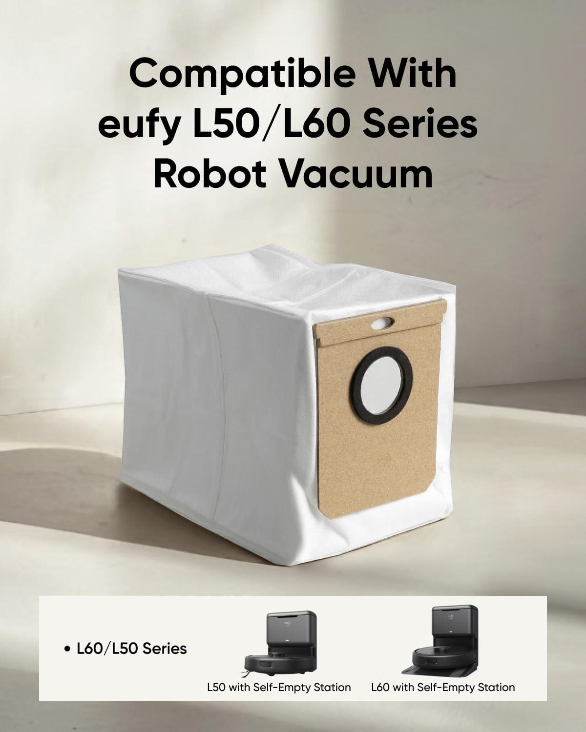 imageeufy Official Replacement Dust Bags for eufy L60L50 Series with SelfEmpty StationPack of 6
