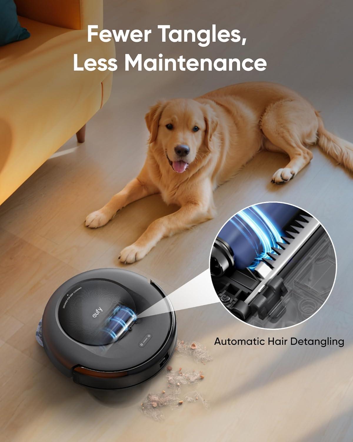 imageeufy Robot Vacuum Omni C20 Robot Vacuum and Mop Combo Self Emptying Auto Mop Washing and Auto Drying for HandsFree Cleaning 7000 Pa Powerful Suction Renewed AcceptableC20