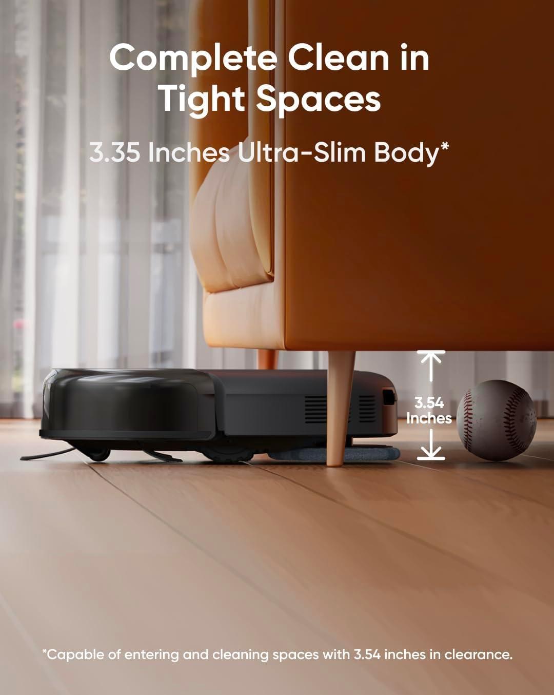 imageeufy Robot Vacuum Omni C20 Robot Vacuum and Mop Combo Self Emptying Auto Mop Washing and Auto Drying for HandsFree Cleaning 7000 Pa Powerful Suction Renewed AcceptableC20