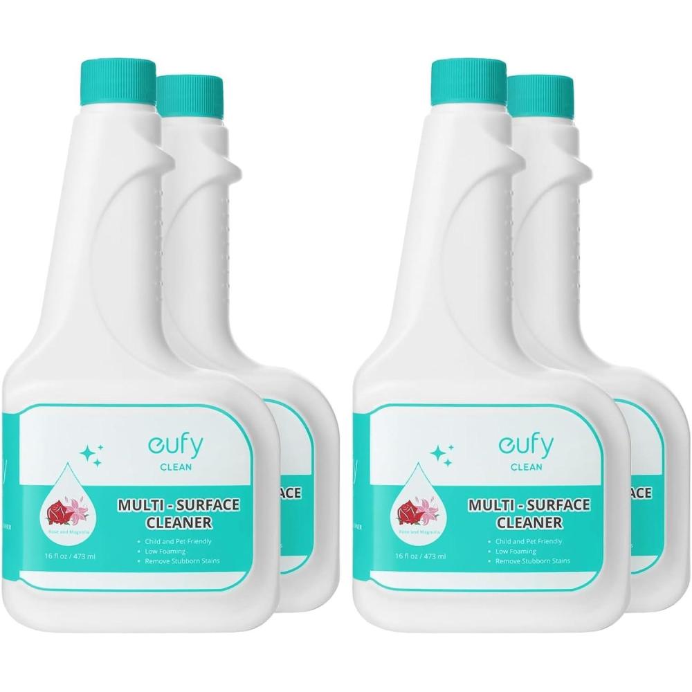 imageeufy RoboVac Hard Floor Cleaning Solution 2 Bottles Dilution Ratio 1200 473 ml Floor Cleaner EcoFriendly PlantBasedCompatible with Omni C20 X8 Pro X10 Omni G series L Series8 Fl Oz Pack of 4