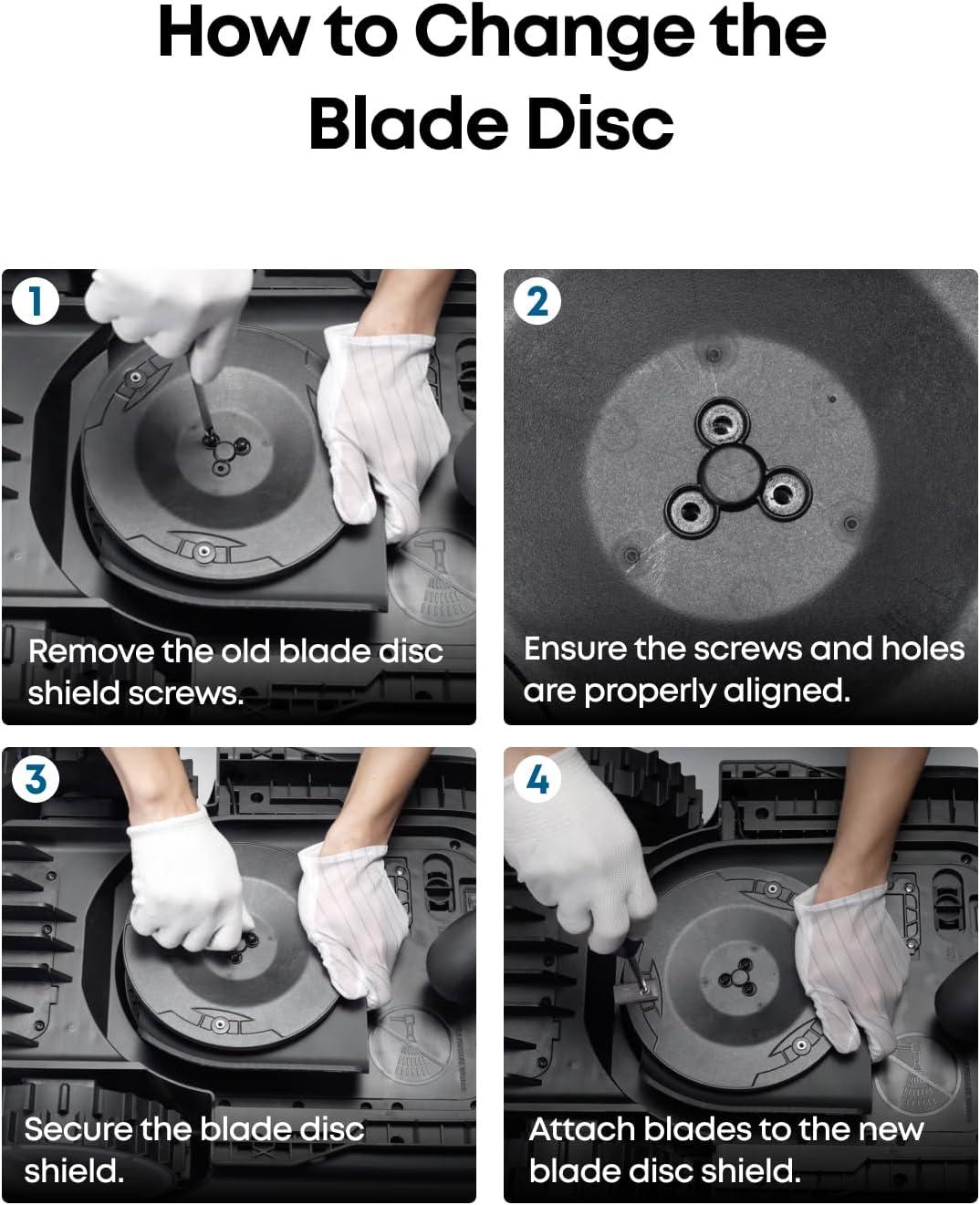 imageeufy Official Accessories Blade Disc 1 Compatible E15E18 Robot Lawn Mower