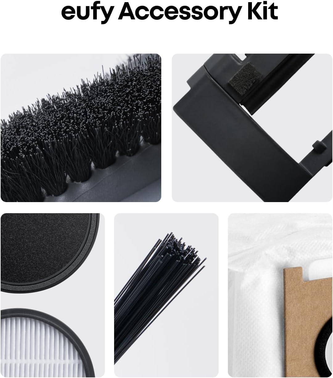 imageeufy Official Accessories Kit 6Month Supply Includes Rolling Brush amp Guard 2x HighPerformance Filters 2x Side Brushes 3x Dust Bags Compatible with eufy 3in1 E20