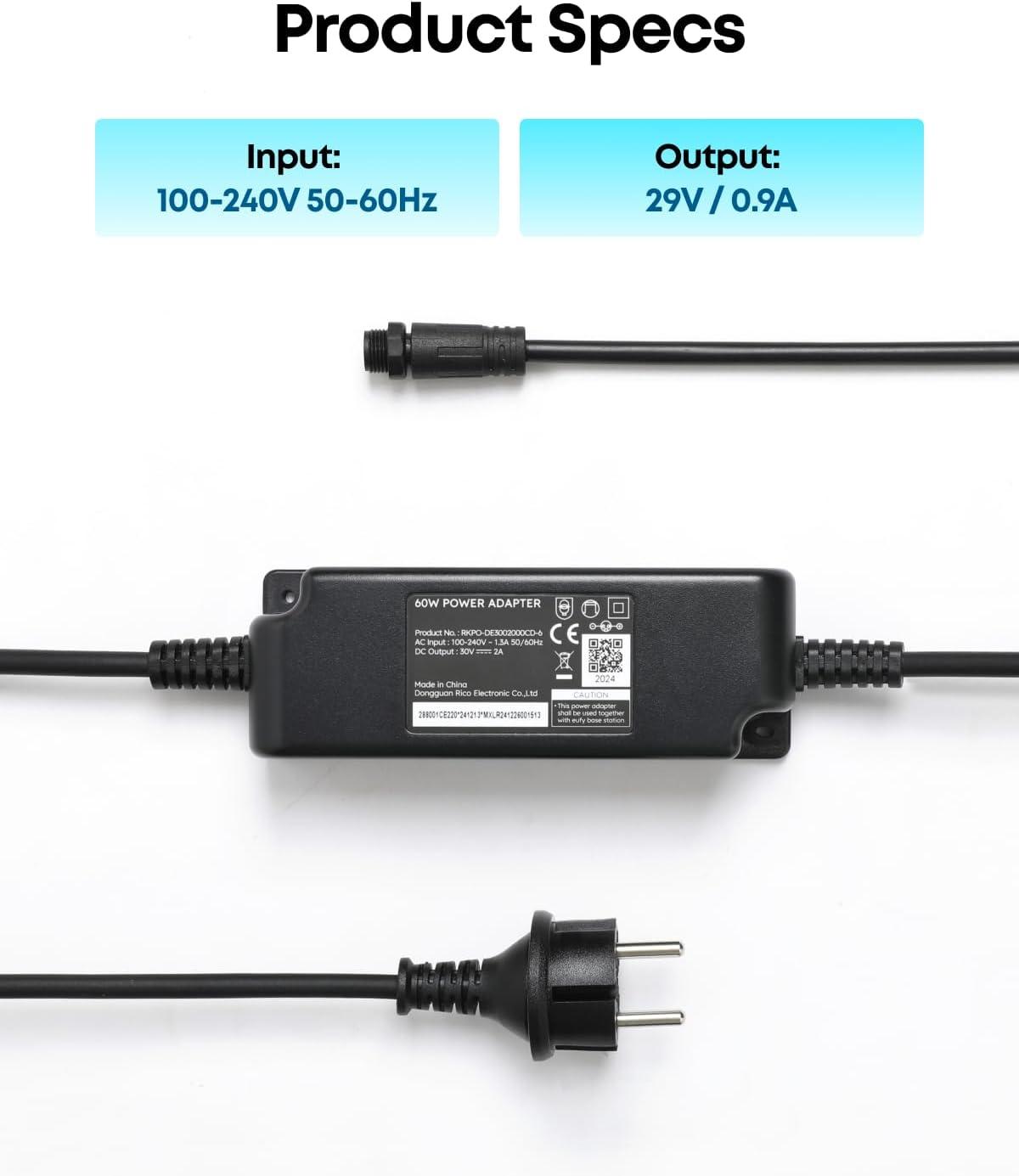 imageeufy Official Accessories Power Adapter 1 Compatible with Robot Lawn Mower E15E18