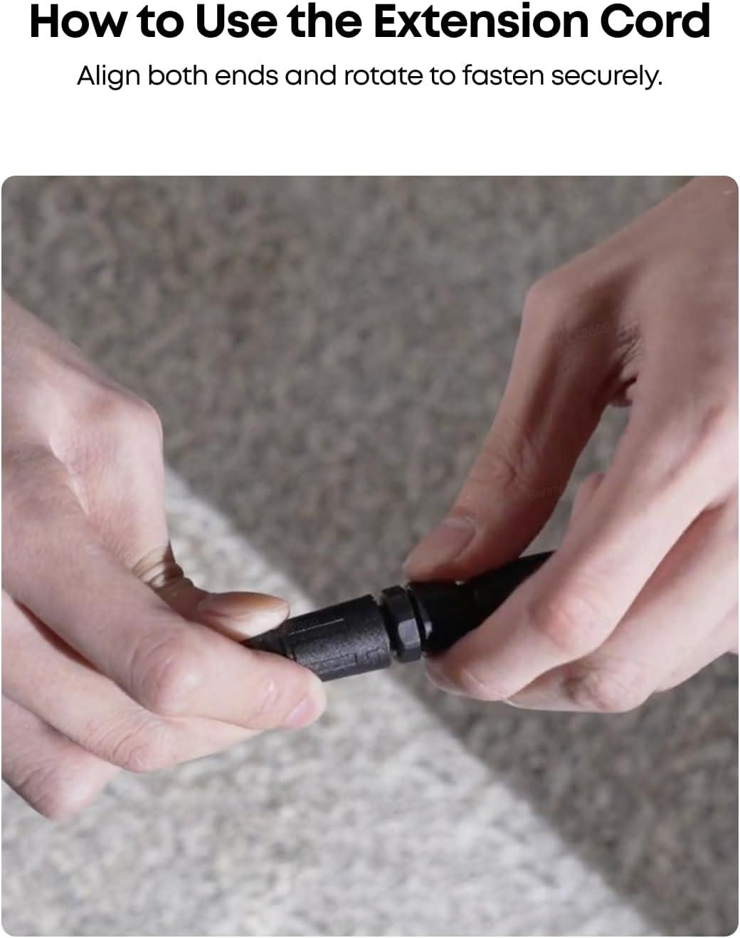 imageeufy Official Accessories Power Extension Cord 1 Compatible with eufy Robotic Lawn Mower E15E18