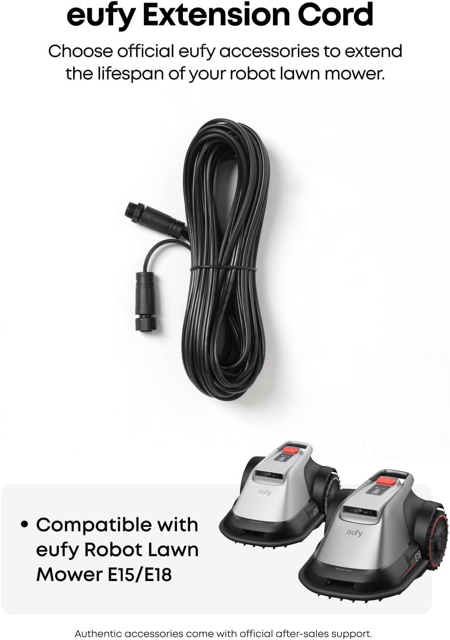 imageeufy Official Accessories Power Extension Cord 1 Compatible with eufy Robotic Lawn Mower E15E18