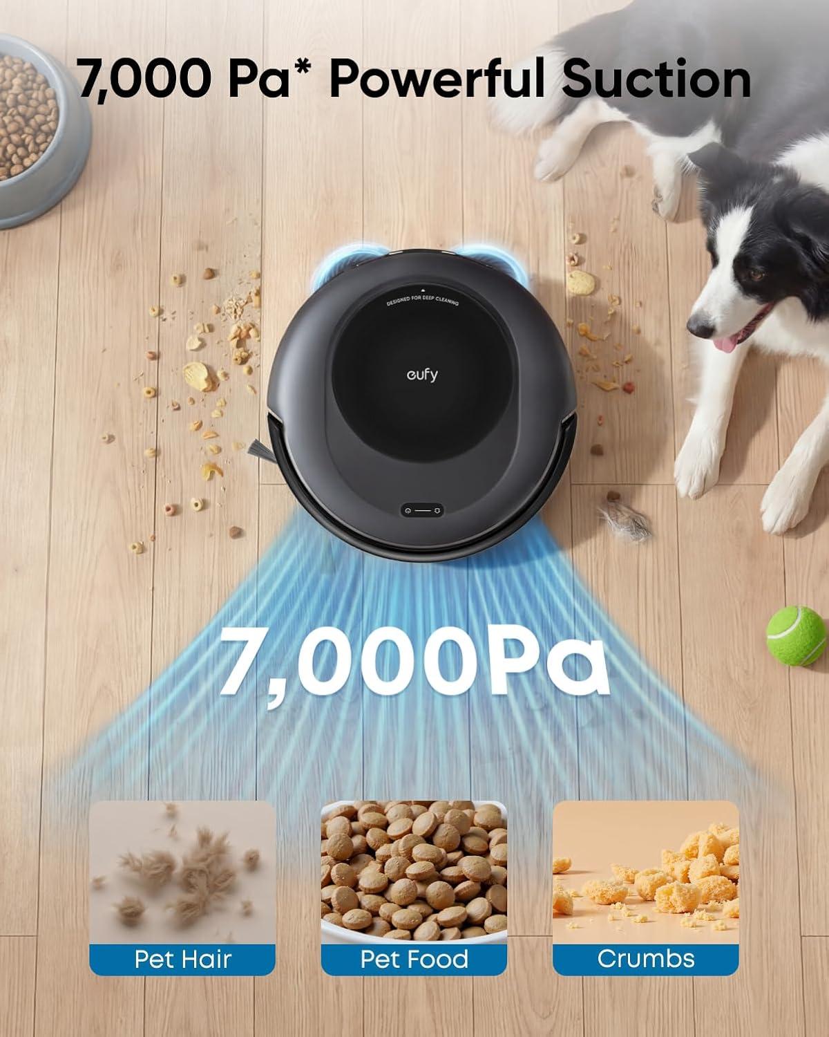 imageeufy Robot Vacuum E25 20000 Pa SuctionHydroJet AlwaysClean Roller Mop AllinOne Robot Vacuum and Mop Combo EdgetoCorner Cleaning ZeroTangle Design AI Obstacle Avoidance UpgradedC20 Omni