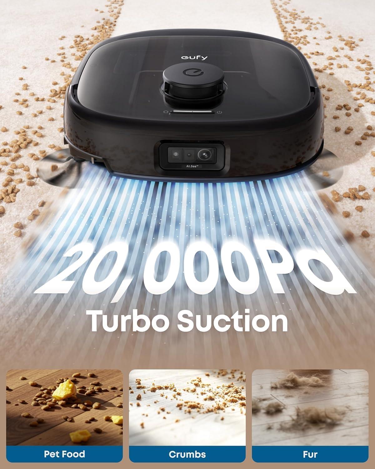 imageeufy Robot Vacuum Omni E28 HydroJet System Portable Deep Cleaner Turbo Suction DuoSpiral Detangle Brushes CornerRover Arm Official Replacement Parts Kit for E28