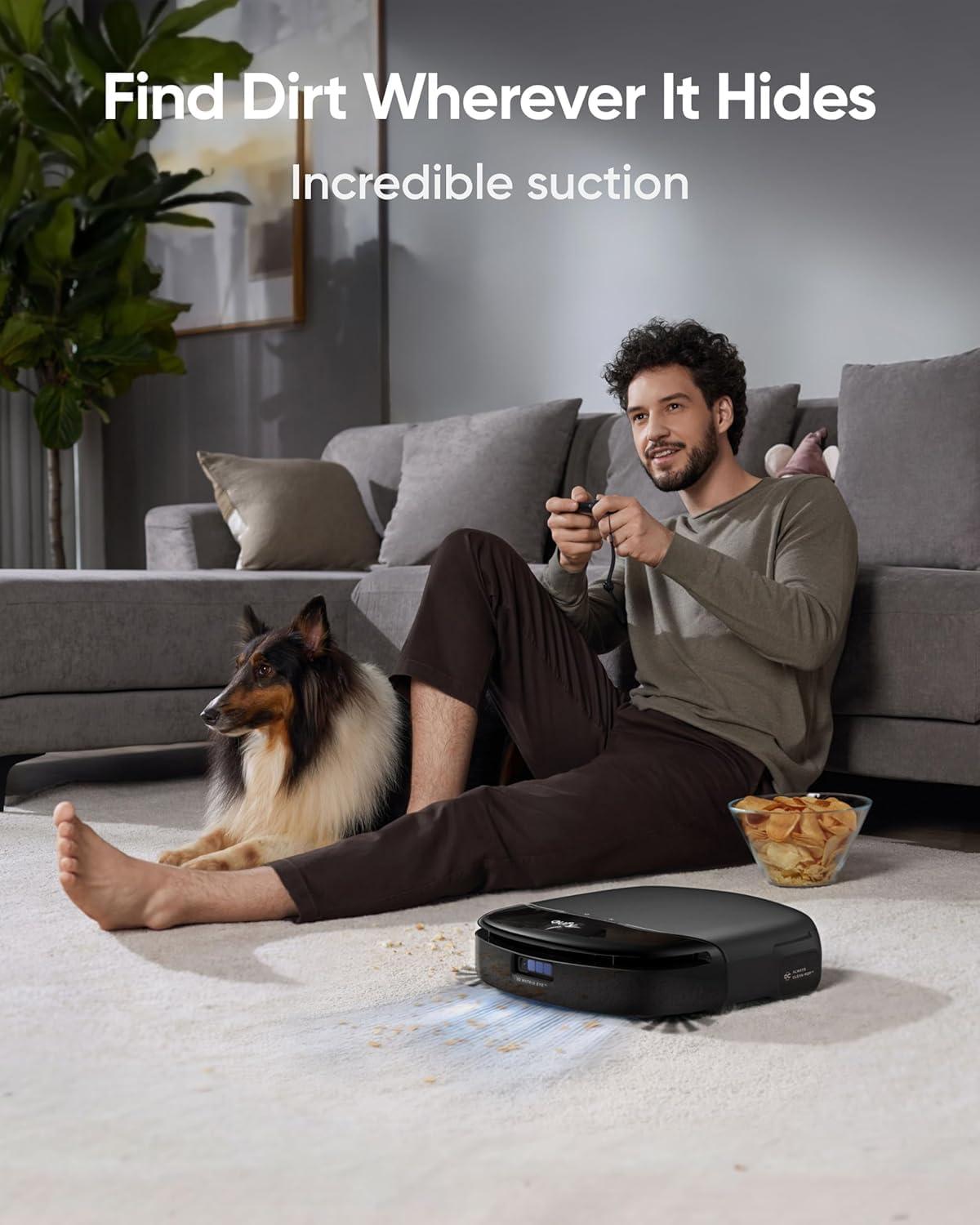 imageeufy Robot Vacuum Omni S1 Pro with AllinOne Station HydroJet System with Roller Mop Robot Vacuum and Mop Combo Incredible Suction Official Hard Floor Cleaner Safe and Gentle for Hand
