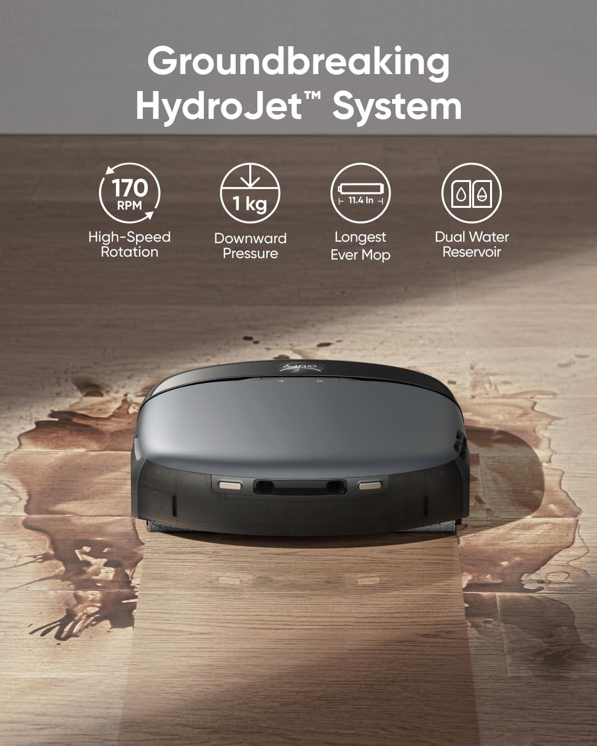 imageeufy S1 with AllinOne Station HydroJet System with Roller Mop Robot Vacuum and Mop Combo Incredible Suction Obstacle Avoidance Official AccessoryDust Bag 3 packs included 6month Replacement
