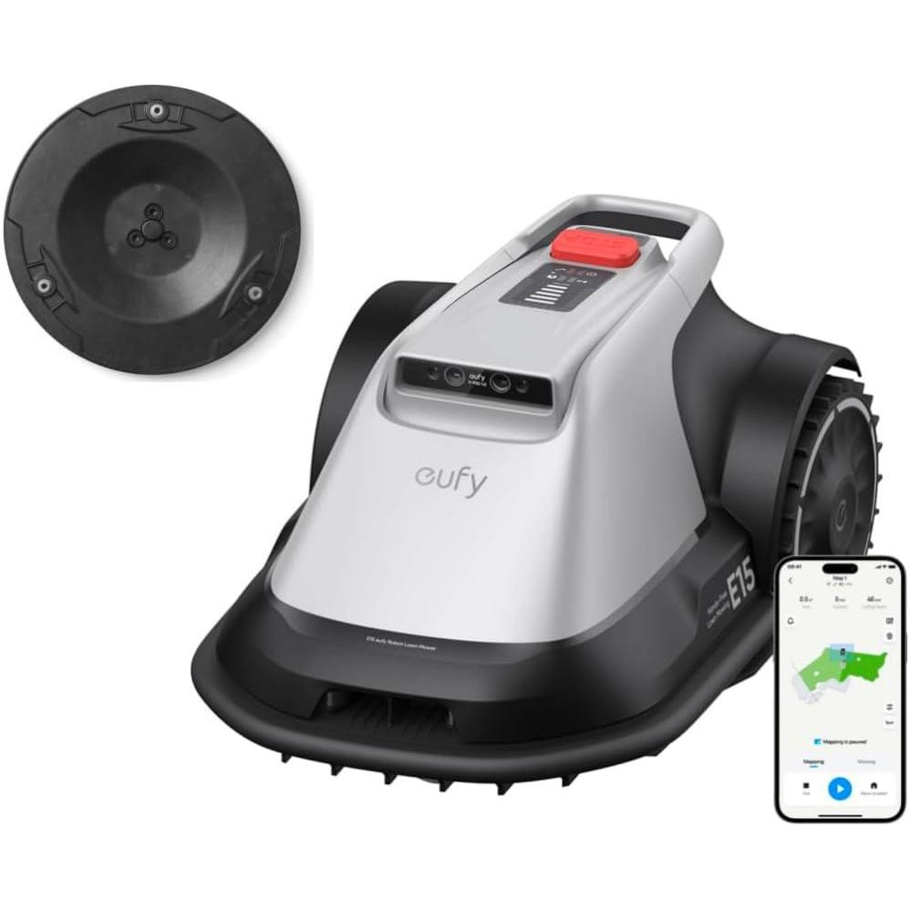 imageeufy E15 Robot Lawn MowerMax 02 AcresWireless Robot Mower with Auto MappingVision NavigationMultiZone Management Official Accessories Blade Disc 1
