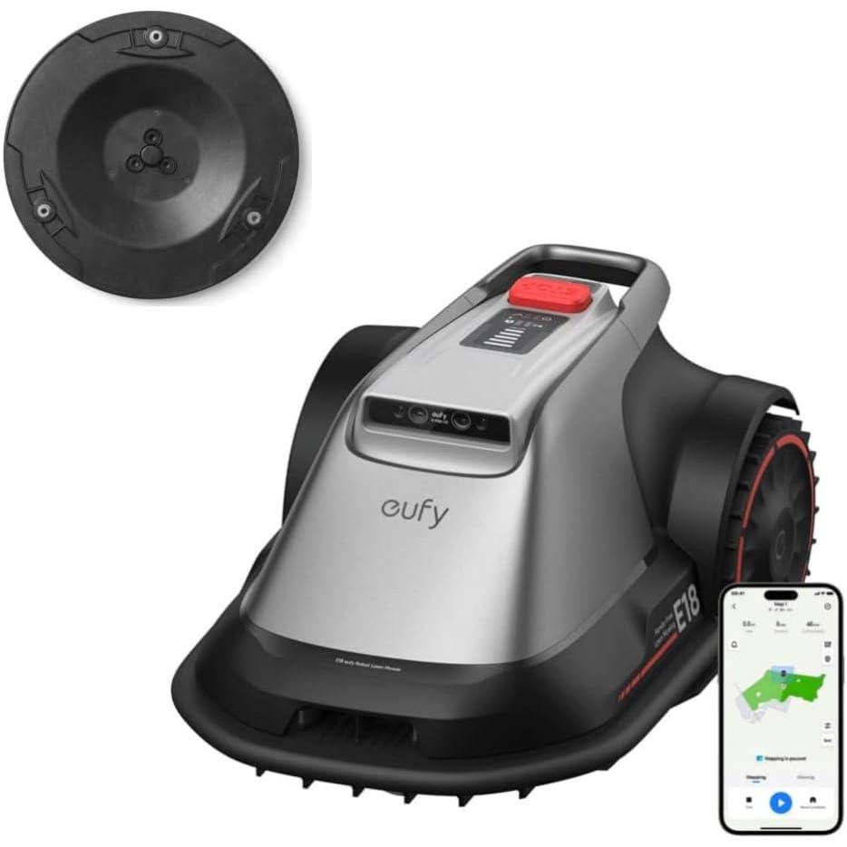 imageeufy E18 Robot Lawn MowerMax 03 AcresWireless Robot Mower with Auto MappingVision NavigationMultiZone Management Official Accessories Blade Disc 1