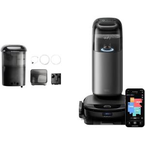 eufy Robot Vacuum Omni S1 Pro with All-in-One Station, HydroJet System with Roller Mop, Robot Vacuum and Mop Combo, Eco-Clean Ozone, Incredible Suction + Automatic Water Refill and Drainage System