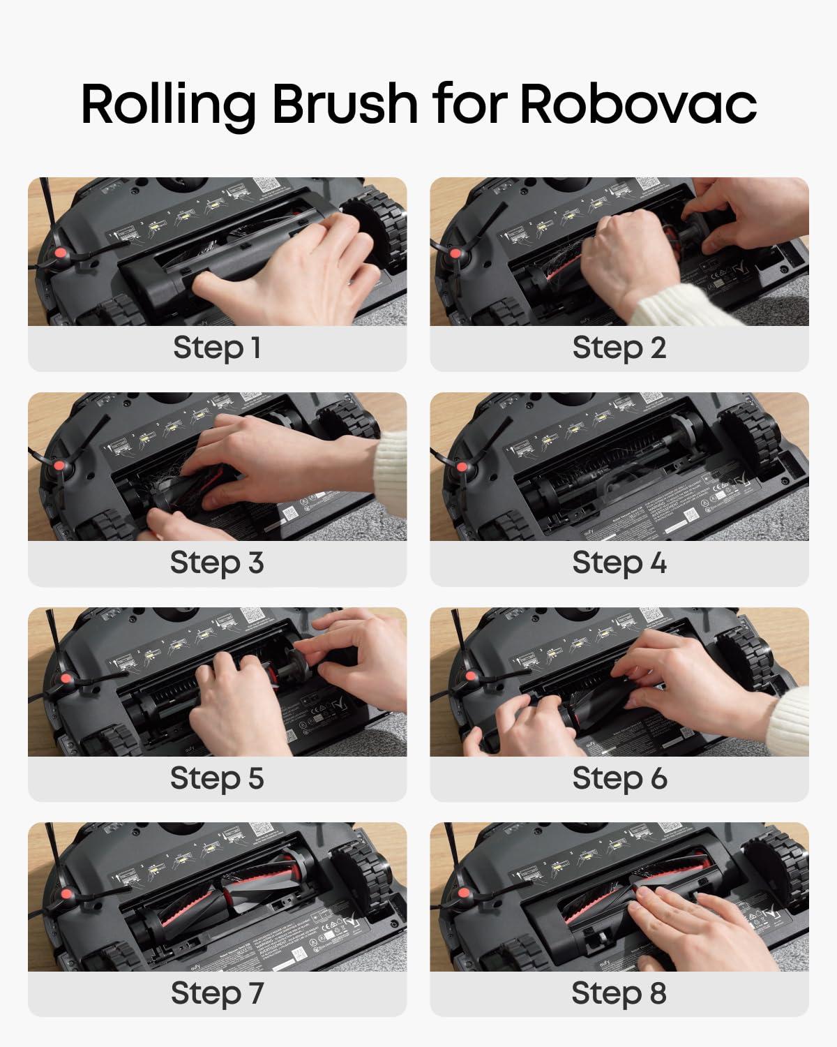 imageeufy Accessory Kit Side Brush Filter Roller Brush for RoboVac Dust Bag Dirty Water Tank Filter Compatible for Omni E25E28