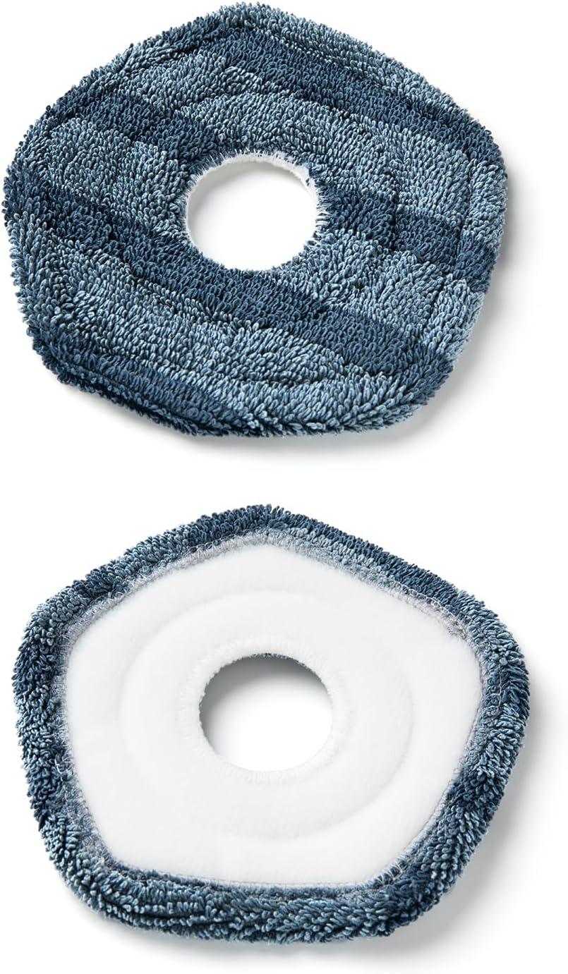 imageeufy Accessory2 Washable Vacuum Mop Cloths Compatible X10 Pro Omni X9 Pro Washable and Reusable Soft Mopping Pad Parts Accessoriesnormal Pack of 2