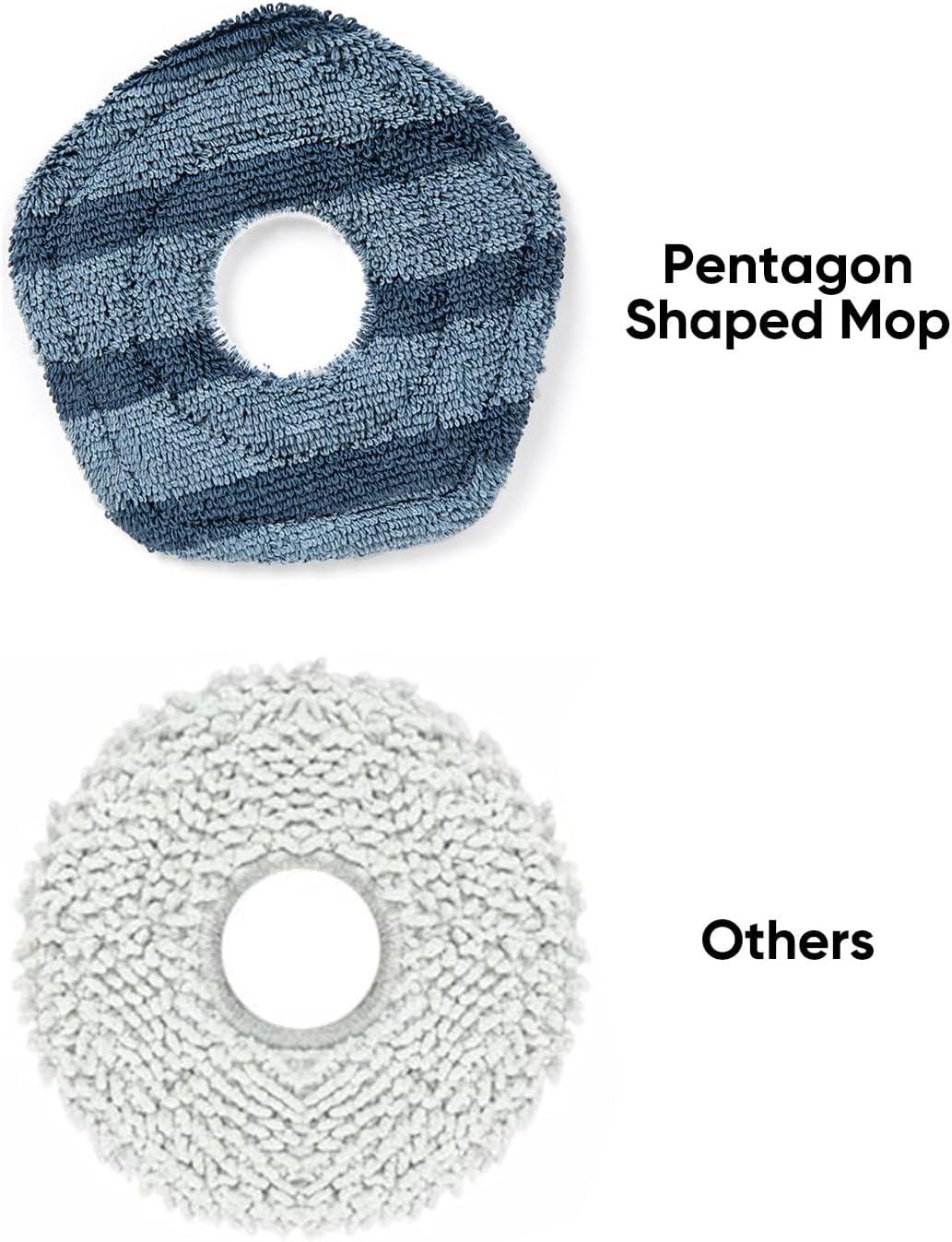 imageeufy Accessory2 Washable Vacuum Mop Cloths Compatible X10 Pro Omni X9 Pro Washable and Reusable Soft Mopping Pad Parts Accessoriesnormal Pack of 2