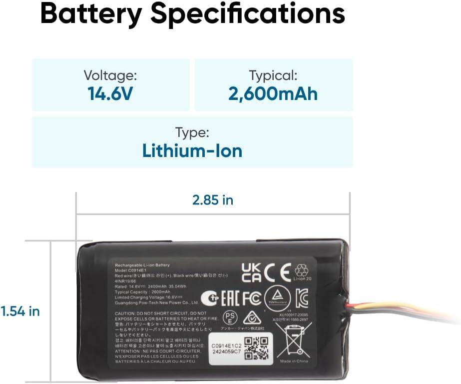 imageeufy AccessoryReplacement Battery Pack Compatible with X10 Pro Omni