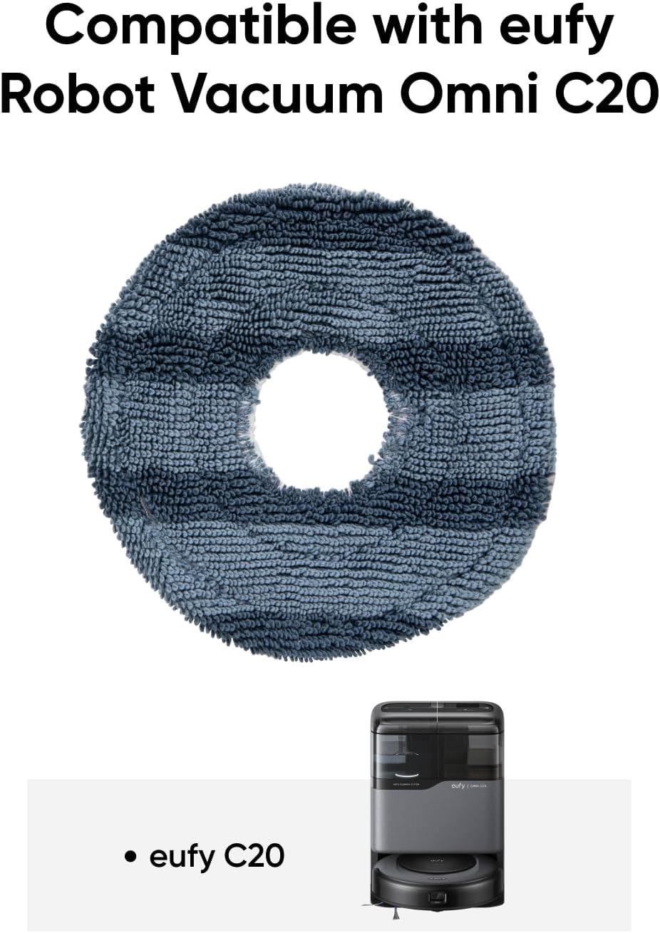 imageeufy Official Accessories 2Pack Vacuum Mop Replacement Pads Compatible C20 Omni Washable and Reusable Soft Mopping Pad Parts Accessories