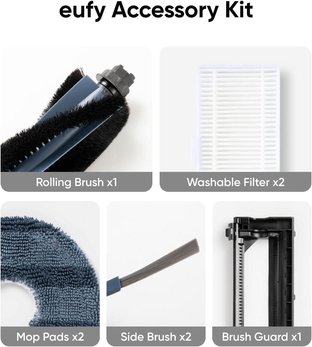 imageeufy Official Accessory Kit for Robot Vacuum Omni C20 2 Side Brushes 2 Washable Filters 1 Rolling Brush 1 Brush Guard 2 Mop Pads