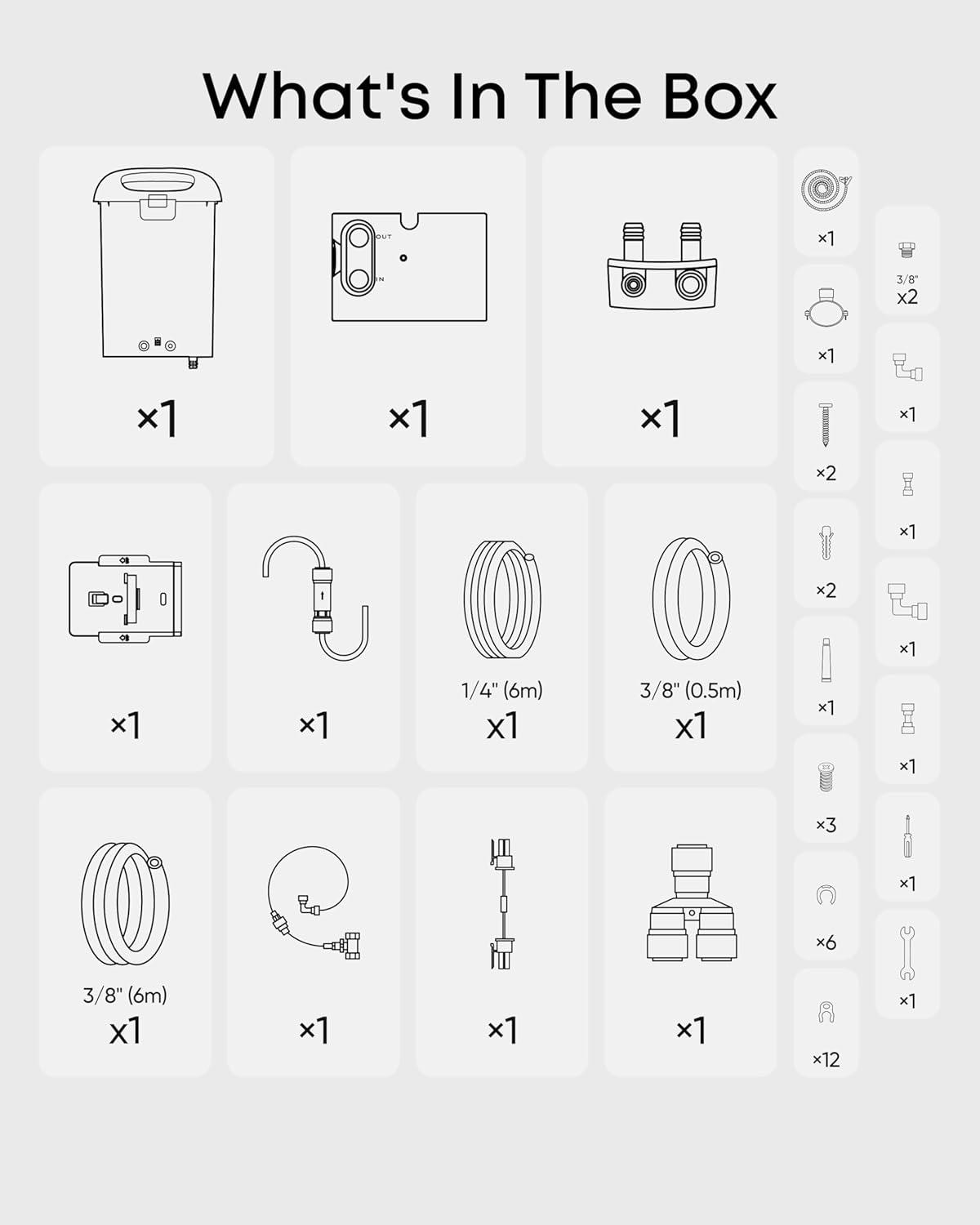 imageeufy Official Auto Refill and Drainage System Accessories for Omni S2 HandsFree Cleaning Easy Installation 1 Set