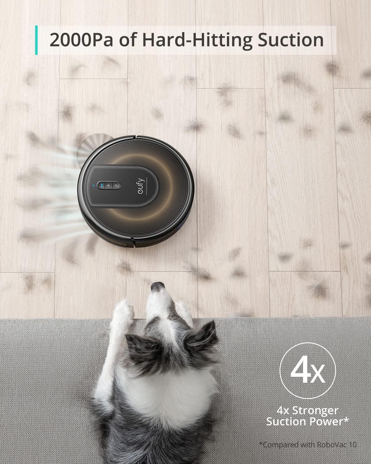 imageeufy Robot Vacuum Omni S1 Pro HydroJet System with Roller Mop Robot Vacuum and Mop Combos EcoClean Ozone Incrediable Suction Obstacle Avoidance Auto Mop Washing amp Drying SelfEmptyingRoboVac G30