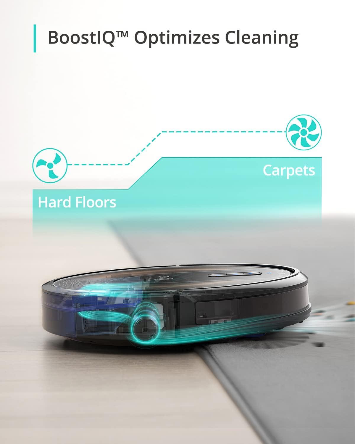 imageeufy Robot Vacuum Omni S1 Pro HydroJet System with Roller Mop Robot Vacuum and Mop Combos EcoClean Ozone Incrediable Suction Obstacle Avoidance Auto Mop Washing amp Drying SelfEmptyingRoboVac G30