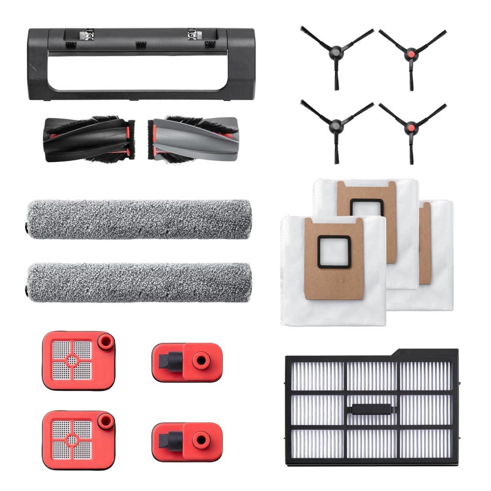 imageeufy Accessory Kit Side Brush Filter Roller Brush for RoboVac Dust Bag Dirty Water Tank Filter Compatible for Omni E25E28