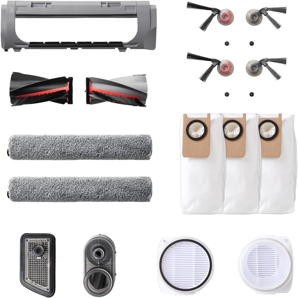 imageeufy Official Replacement Accessory Kit for Omni S2 2 Pairs of Side Brushes 2 Filter Sets 1 Roller Brush 1 Brush Guard 1 Dust Bag 1 Roller Mop 1 Water Tank Filter