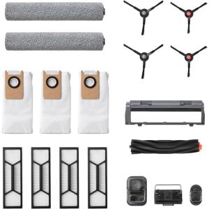 eufy Official Accessory Kit for Omni S1 Pro/S1, 2 Rolling Mops, 4 High-Performance Filters, Dirty Water Reservoir Filter, Rolling Brush & Brush Guard, 3 Dust Bags, and 2 Sets of Side Brushes