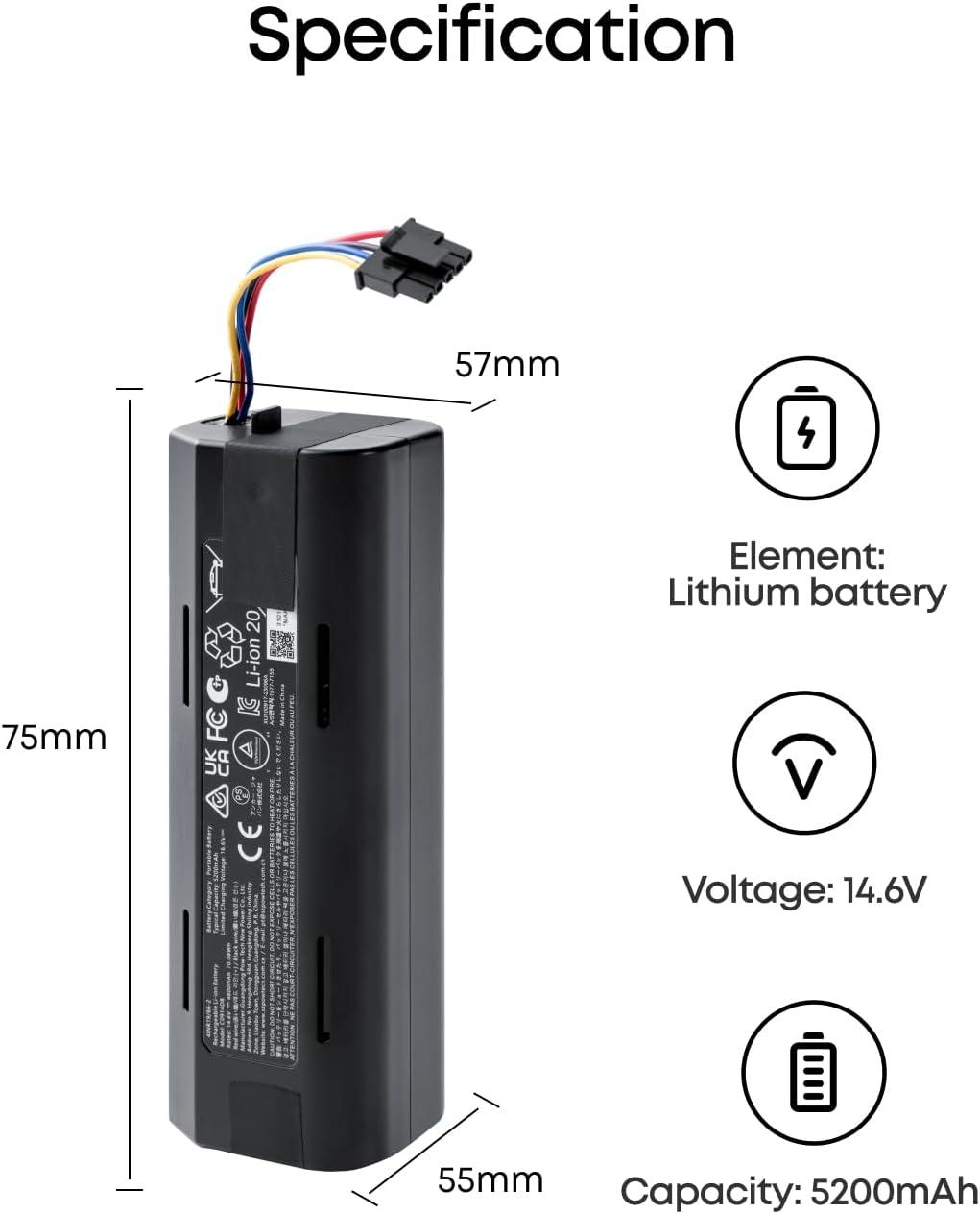 imageeufy Battery for RoboVac Safe Strong Protection Durable Compatible with E25ampE28ampC28