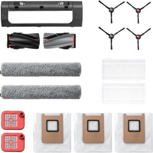 eufy Replacement Kit for C28, Side Brush ×2, Dirty Water Tank Filter ×2, Roller Brush Guard ×1, Dust Bag ×3, Roller Mop ×2, Replacement Filter ×2