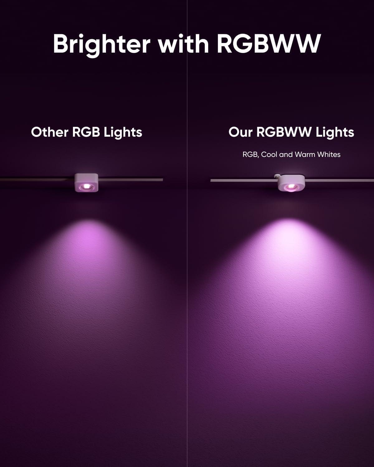 imageeufy Permanent Outdoor Lights E22 100ft with 60 TripleLED Lights Smart RGBWW for Christmas Daily and Holiday Up to IP67 Waterproof AI Light Themes for Christmas Decorations Works with eufy CamsBlack